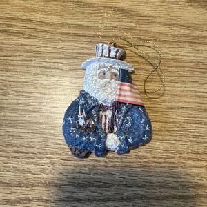 Belsnickle Uncle Sam Christmas‎ Tree Ornament-1996